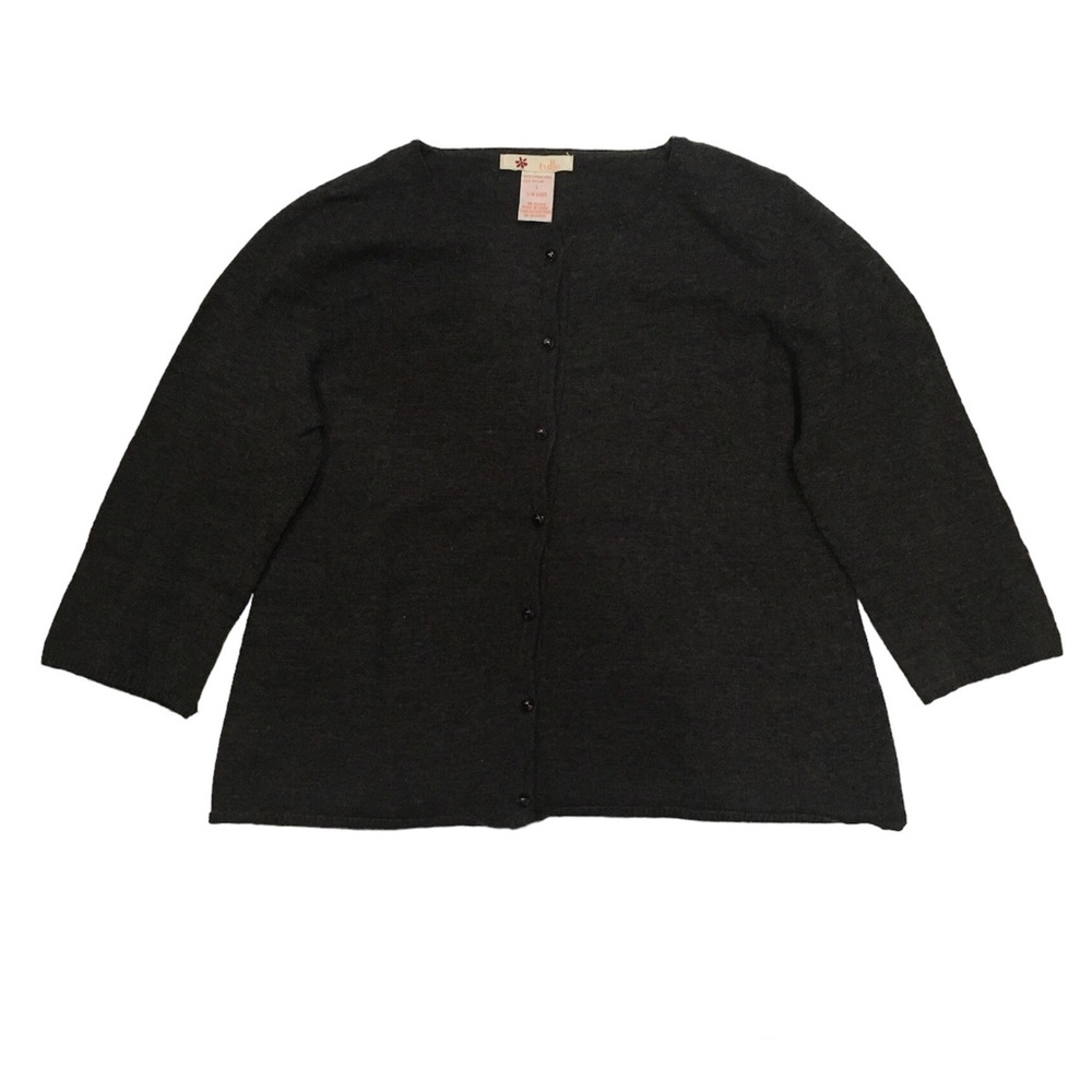 Tulle Anthropologie 80%Lamb Wool Blend Knit Cardigan Sweater L